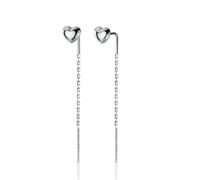 LAYCHEN Boucles D'oreilles À Tige En Argent Sterling 925, Petit Cœur Lié, 4,5 Cm, Pour Femme, Bijoux Créatifs Et Tendance, Cadeau
