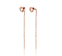 LAYCHEN Boucles D'oreilles À Tige En Argent Sterling 925, Petit Cœur Lié, 4,5 Cm, Pour Femme, Bijoux Créatifs Et Tendance, Cadeau