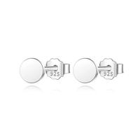 LAYCHEN Boucles D'oreilles À Tige Rondes En Argent Sterling 925, Motif Triangle, Cœur, Étoile, Croix, Pour Femmes, Bijoux En Argent 925