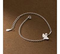 LAYCHEN Bracelet en Argent Sterling 925 Véritable pour Femmes Mariage Saint Valentin Doux Ginkgo Biloba Feuilles Bracelet Bijoux