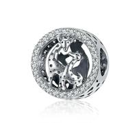 LAYCHEN Bracelets À Breloques En Argent Sterling 925 Avec Cristaux Bleus