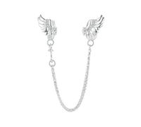 LAYCHEN Breloque Chaîne De Sécurité En Argent Sterling 925 En Forme D'ailes Pour Bracelets, Perles Classiques En Forme D'ange, Bijoux À Faire Soi-même, Cadeaux