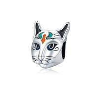 LAYCHEN Breloque Chat Égyptien Antique En Argent Sterling 925 Pour Bracelet Original, Accessoires Diy