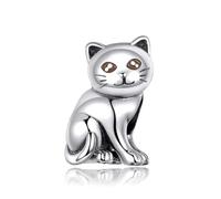 LAYCHEN Breloque Chat Égyptien Antique En Argent Sterling 925 Pour Bracelet Original, Accessoires Diy