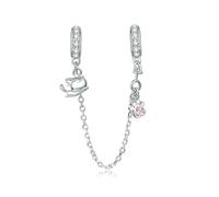 LAYCHEN Breloque En Argent 925 En Forme De Chat, Compatible Avec Les Bracelets Serpent Originaux De 3 Mm, Fabrication De Bijoux Fins.