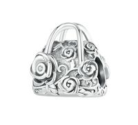 LAYCHEN Breloque En Forme De Cœur Rétro En Argent Sterling 925, Perle Vintage En Forme De Rose, Accessoire De Bracelet Pour Femme, Cadeau D'anniversaire