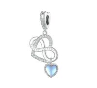 LAYCHEN Breloque Irrégulière En Argent Sterling 925, Motif Lune Et Étoile, Pour Bracelet Et Jonc, Bijoux Fins