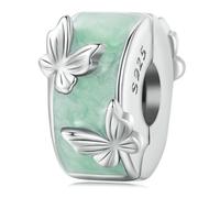 LAYCHEN Breloque Oasis Coccinelle/papillon/caméléon En Argent Sterling 925 Pour Bracelet, Accessoires De Bijoux Diy Pour Femmes
