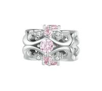 LAYCHEN Breloque Papillon En Argent Sterling 925 Avec Perles En Forme De Cœur Rose Pour Bracelet Et Collier Pour Femme, Cadeau De Thanksgiving, Bijoux Fins