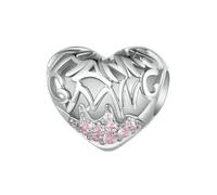 LAYCHEN Breloque Papillon En Argent Sterling 925 Avec Perles En Forme De Cœur Rose Pour Bracelet Et Collier Pour Femme, Cadeau De Thanksgiving, Bijoux Fins