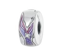 LAYCHEN Breloque Sirène En Argent Sterling 925, Délicate Et Rêveuse, En Silicone, Pour Femme, Compatible Avec Un Bracelet Original.