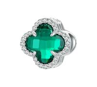 LAYCHEN Breloque Trèfle À Quatre Feuilles Pour Femme, Création De Bijoux, Breloque En Argent Sterling 925 Pour Bracelets Originaux