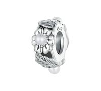LAYCHEN Breloque Vigne Rétro En Argent Sterling 925, Motif Vintage, Perles Florales, Accessoires Pour Bracelets Et Colliers Pour Femmes, Diy