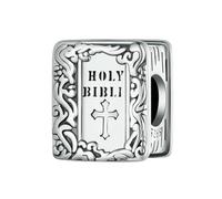 LAYCHEN Breloques Bibliques Pour Femmes, En Argent Sterling 925, Initiales, Adaptées Aux Bracelets À Breloques, Bijoux De Noël, Cadeaux