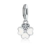 LAYCHEN Breloques Coccinelles En Argent Sterling 925 Et Émail Rose, En Zircon Rose, Pour Bracelets Et Joncs Pour Femmes, Bijoux Fins À Faire Soi-même