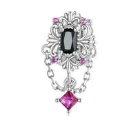 LAYCHEN Breloques Croix Gothiques En Argent Sterling 925 Pour Femmes, Idéales Pour La Fabrication De Bracelets Et Joncs, Bijoux Fins, Perles Chauve-souris, Fête D'halloween
