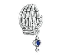 LAYCHEN Breloques En Argent Sterling 925 Avec Serrure Et Clé, Style Punk, En Forme De Cœur, En Forme De Plume, Pour Bracelets Et Joncs Pour Femmes, À Faire Soi-même