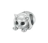 LAYCHEN Breloques En Argent Sterling 925 En Forme D'animal Pour Femme, Bracelet Lumineux En Forme De Poisson-lanterne Et De Chat-globe, Accessoires De Bricolage