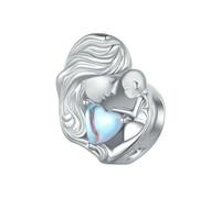 LAYCHEN Breloques En Argent Sterling 925 En Forme De Cœur, Adaptées Aux Bracelets Originaux, Pendentifs Colorés En Zircone Incrustée, Accessoires De Bricolage