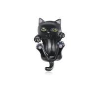 LAYCHEN Breloques En Argent Sterling 925 Représentant Un Chat Égyptien, En Or Noir, Pour Bracelets Et Joncs Pour Femmes