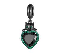 LAYCHEN Breloques En Argent Sterling 925 Représentant Un Chat Égyptien, En Or Noir, Pour Bracelets Et Joncs Pour Femmes