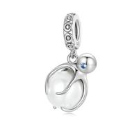LAYCHEN Breloques En Argent Sterling 925, Série Océan, Pendentif En Coquillage De Poulpe, Pour Bracelets Et Joncs Pour Femmes, Bijoux Fins