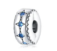 LAYCHEN Breloques En Argent Sterling 925, Série Universe, Étoiles Et Lune, Planète Bleue, Pour Bracelet, Bijoux Fins, À Faire Soi-même, Idée Cadeau