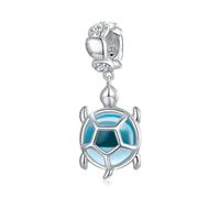 LAYCHEN Breloques Étoiles De Mer Et Tortues En Argent Sterling 925, Série Monde Sous-marin, En Forme De Cœur, Pour Bracelet Femme, Diy