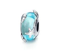 LAYCHEN Breloques Étoiles De Mer Et Tortues En Argent Sterling 925, Série Monde Sous-marin, En Forme De Cœur, Pour Bracelet Femme, Diy