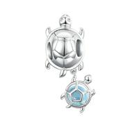 LAYCHEN Breloques Étoiles De Mer Et Tortues En Argent Sterling 925, Série Monde Sous-marin, En Forme De Cœur, Pour Bracelet Femme, Diy