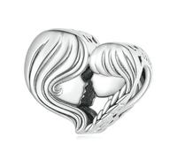 LAYCHEN Breloques Familiales En Argent Sterling 925 Pour Bracelets À Breloques, Pendentifs « étreinte Mère-enfant » Pour Bracelets Diy