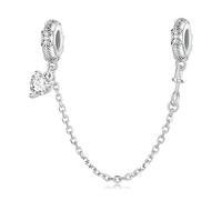 LAYCHEN Breloques Halloween En Argent Sterling 925, Adaptées Aux Bracelets Et Joncs À Breloques Diy, Bijoux Fins, Pendentif Tête De Mort, Perle Rose