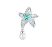 LAYCHEN Breloques Océan Bleu En Argent Sterling 925 Pour Bracelets, Perles À Breloques En Forme D'étoile De Mer, De Baleine Et De Coquillage, Bijoux À Faire Soi-même, Cadeaux Pour Femmes