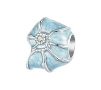 LAYCHEN Breloques Océan Bleu En Argent Sterling 925 Pour Bracelets, Perles À Breloques En Forme D'étoile De Mer, De Baleine Et De Coquillage, Bijoux À Faire Soi-même, Cadeaux Pour Femmes