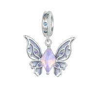 LAYCHEN Breloques Papillon Magiques En Argent Sterling 925, Perles Soleil Et Lune, Adaptées Aux Bracelets Originaux Pour Femmes, Accessoires De Bijoux Diy