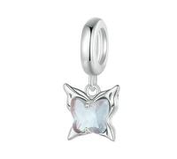 LAYCHEN Breloques Papillon Pour Bracelets, Mini Breloques Pendantes En Argent Sterling 925 Pour Bracelets Et Colliers À Breloques, Bijoux Cadeaux