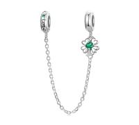 LAYCHEN Breloques Porte-bonheur En Forme De Trèfle À Quatre Feuilles En Argent Sterling 925, À Couleurs Changeantes, Pour La Fabrication De Bracelets Et Joncs Pour Femmes