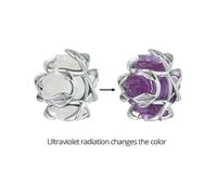 LAYCHEN Breloques Porte-bonheur En Forme De Trèfle À Quatre Feuilles En Argent Sterling 925, À Couleurs Changeantes, Pour La Fabrication De Bracelets Et Joncs Pour Femmes