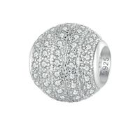 LAYCHEN Breloques Rondes Porte-bonheur En Argent Sterling 925 Serties De Zircones Cubiques Pour Bracelets Et Joncs Pour Femmes, Bijoux Fins À Faire Soi-même