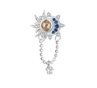 LAYCHEN Breloques Soleil Et Lune En Argent Sterling 925, Adaptées Aux Bracelets, Colliers, Pendentifs, Bijoux, Cadeau Pour Femmes Et Filles