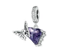 LAYCHEN Breloques Squelettes En Argent Sterling 925, Série Halloween, Motif Papillon Et Crâne, Pour Bracelets Et Joncs Pour Femmes, Bijoux Fins À Faire Soi-même