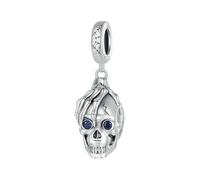 LAYCHEN Breloques Squelettes En Argent Sterling 925, Série Halloween, Motif Papillon Et Crâne, Pour Bracelets Et Joncs Pour Femmes, Bijoux Fins À Faire Soi-même