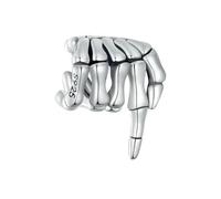 LAYCHEN Breloques Squelettes En Argent Sterling 925, Série Halloween, Motif Papillon Et Crâne, Pour Bracelets Et Joncs Pour Femmes, Bijoux Fins À Faire Soi-même