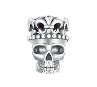 LAYCHEN Breloques Tête De Mort En Argent Sterling 925 Pour Femme, Bijoux D'halloween, Cadeau, Bracelet, Collier, Accessoires Diy