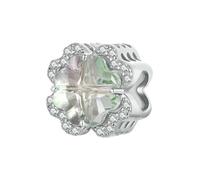 LAYCHEN Breloques Trèfle À Quatre Feuilles En Argent Sterling 925 Pour Femme, Accessoires Originaux Pour Bracelets Et Colliers En Or Blanc