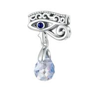 LAYCHEN Breloques Vintage En Argent Sterling 925, Motif Iris Rétro, Perles Œil Du Diable, Pour Bracelets Et Joncs Pour Femmes, Bijoux Fins À Faire Soi-même