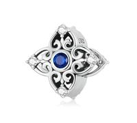 LAYCHEN Breloques Vintage En Argent Sterling 925, Motif Iris Rétro, Perles Œil Du Diable, Pour Bracelets Et Joncs Pour Femmes, Bijoux Fins À Faire Soi-même