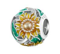 LAYCHEN Chaîne De Sécurité En Gel De Silice Avec Perles De Tournesol En Émail Et Argent Sterling 925, Motif Libellule, Pour Bracelet Et Jonc Pour Femme, À Faire Soi-même