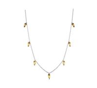 LAYCHEN Collier À Pampilles En Argent Sterling 925, Chaîne En Perles De Verre Couleur Ambre, Original, Pour Femme, Bijou Unique, Cadeau