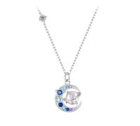 LAYCHEN Collier Planète En Argent Sterling 925, Pendentif Étoile, Lune, Saturne, Univers, Espace, Bijoux D'anniversaire, Cadeaux Pour Femmes Et Filles